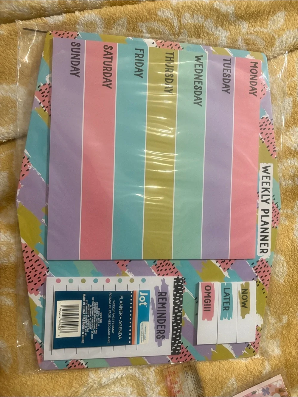 Weekly Planner Pad - Pastel Multi-Color Weekly Organizer